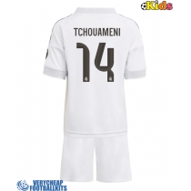 Real Madrid Aurelien Tchouameni #14 Replica Home Minikit 2025-26 Short Sleeve (+ pants)